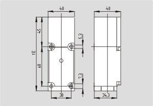 Dimensional drawing (basic component)