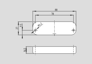 Dimensional drawing (basic component) : BPS 40S-1