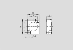 Dimensional drawing (basic component)