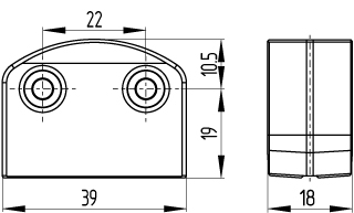 Dimensional drawing (actuator)