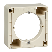 Schneider Electric. GLOSSA КОРОБКА наружного монтажа, БЕЖЕВЫЙ - GSL000200