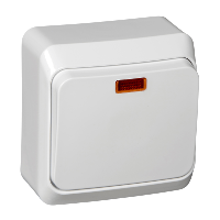 Schneider Electric. ОДНОКЛАВИШНЫЙ ВЫКЛЮЧ. С ПОДСВ. (СХ.1) - BA10-005B
