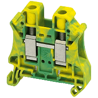 Schneider Electric. Linergy клеммн.блок с заземл. - 10мм² 76A 1-уровн. 1x1 винт. - зелёный-жёлт. - NSYTRV102PE