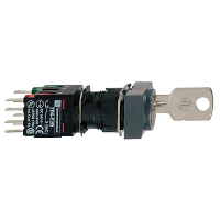 Schneider Electric. Переключатель 16мм 3 позиции с ключем - XB6DGH5B