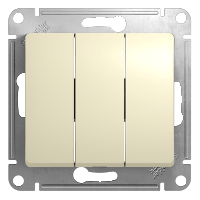 Schneider Electric. Glossa - 1-полюсн. 3-клавиш.выкл. - механизм - 10 AX - бежевый - GSL000231