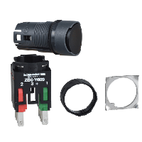 Schneider Electric. КНОПКА 16ММ ЧЕРНАЯ С ВОЗВРАТОМ - XB6AA22B