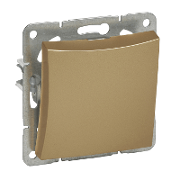 Schneider Electric. ДУЭТ Нажимная КНОПКА, сх.1, 10АХ, механизм, ШАМПАНЬ - WDE000415