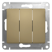 Schneider Electric. Glossa - 1-полюсн. 3-клавиш.выкл. - механизм - 10 AX - титан - GSL000431