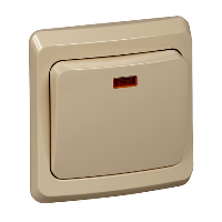 Schneider Electric. ОДНОКЛАВИШНЫЙ ВЫКЛЮЧ. С ПОДСВ. (СХ.1) - BC10-005K