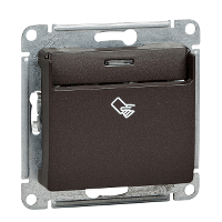 Schneider Electric. GLOSSA Карточный ВЫКЛЮЧАТЕЛЬ, ШОКОЛАД - GSL000869
