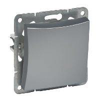 Schneider Electric. ДУЭТ Нажимная КНОПКА, сх.1, 10АХ, механизм, СЕРЕБРИСТЫЙ - WDE000315