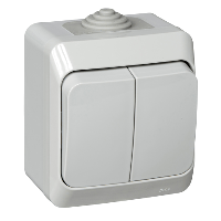 Schneider Electric. ДВУХКЛАВИШНЫЙ ВЫКЛЮЧАТЕЛЬ IP44 ( СХ. 5) - BA10-042C