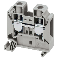 Schneider Electric. Linergy проходной клеммн.блок - 16мм² 76A 1-уровн. 1x1 винт. - серый - NSYTRV162