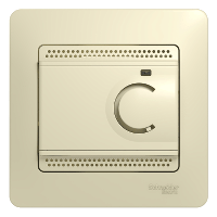Schneider Electric. Glossa - напольный термостат - механизм в сборе - бежевый - GSL000238