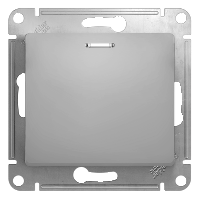 Schneider Electric. Glossa - 1-полюсн. кнопка с ламп. - механизм - 10 A - алюминий - GSL000317