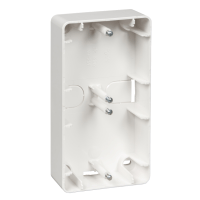 Schneider Electric. W59 2-постовая коробка наружного монтажа, БЕЛЫЙ - KP-251-18