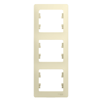 Schneider Electric. Glossa - рамка - вертик. - 3-постов. - бежевый - GSL000207