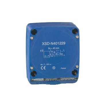 Schneider Electric. Telemecanique: inductive sensor XSD 80x80x40 - plastic - Sn40mm - 7..12VDC - terminals - XSDN401229EX