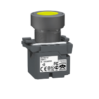 Schneider Electric. БЕСПРОВОДНАЯ КНОПКА С ЖЕЛТЫМ ТОЛКАТЕЛЕМ - ZB5RTA5