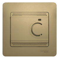 Schneider Electric. Glossa - напольный термостат - механизм в сборе - титан - GSL000438