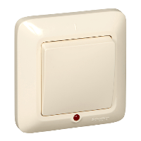 Schneider Electric. Прима - выключатель с инд. - скр. уст. - 1-кл. - 10АХ - сл. кость - IP20 - VS1U-115-S
