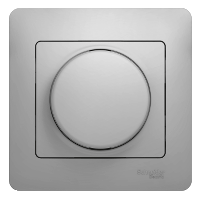 Schneider Electric. Glossa - поворотный диммер 300Вт - алюминий - GSL000334