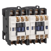 Schneider Electric. TeSys D reversing contactor - 3P(3 NO) - AC-3 - <= 440 V 9 A - 110 V AC coil - LC2D0995F7