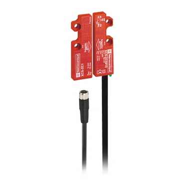 Schneider Electric. Telemecanique: coded magnetic switch XCSDMC - 1 NC + 1 NO - staggered - M8 0.15m - XCSDMC591L01M8