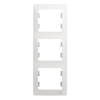 Schneider Electric. Glossa - рамка - вертик. - 3-постов. - белый - GSL000107