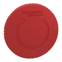 Schneider Electric. Головка кнопки 22мм авар. останова 60мм триггерного действия, возврат поворотом - ZB4BS8647