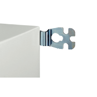 Schneider Electric. 4 прошины для креп.к стене (сталь) 3D - NSYAEFPFSC
