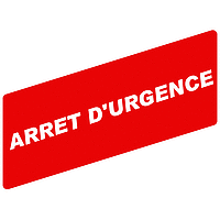 Schneider Electric. Маркировка ARRET D`URGENCE 8х27мм для держателя маркировки 30х40мм - ZBY02130