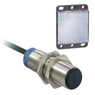 Schneider Electric. Telemecanique: photo-electric sensor - XU1 - reflex - Sn 4m - 12..24VDC - cable 2m - XU1N18PP341