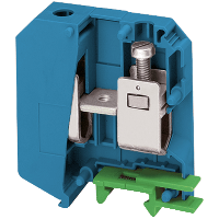 Schneider Electric. Linergy проходной клеммн.блок - 50мм² 150A 1-уровн. 1x1 винт. - синий - NSYTRV502BL