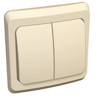 Schneider Electric. ДВУХКЛАВИШНЫЙ ВЫКЛЮЧ. (СХ. 5) - BC10-002K