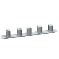 Schneider Electric. Организатор 19" 1U 5 поворотом колец RAL7017 - NSYCRTM1U5GCA