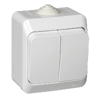 Schneider Electric. ДВУХКЛАВИШНЫЙ ВЫКЛЮЧАТЕЛЬ IP44 ( СХ. 5) - BA10-042B