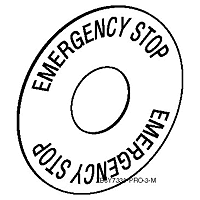 Schneider Electric. Маркировка "Emergency Stop" - ZB6Y7330
