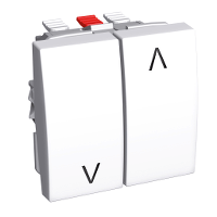 Schneider Electric. ВЫКЛЮЧАТЕЛЬ ДЛЯ ЖАЛЮЗИ 16A БЕЛ RAL 9003 - Altira - ALB44087