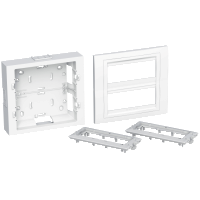 Schneider Electric. Altira - surface concentration box - 2 x 3 func 45x45 - depth 45mm - polar white - Altira - ALB44436N