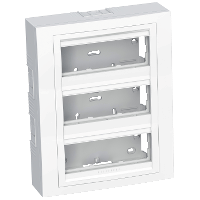 Schneider Electric. Altira - surface concentration box - 3 x 3 func 45x45 - depth 45mm - polar white - Altira - ALB44439N