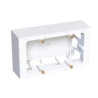 Schneider Electric. КОРОБКА НАР.МОНТАЖА 2Х45 H=40ММ R9003 - Altira - ALB44444