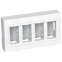 Schneider Electric. Altira - surface concentration box - 4 x 2 func 45x45 - depth 45mm - polar white - Altira - ALB44458N