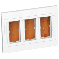 Schneider Electric. Altira - flush concentration box - 3 x 2 func 45x45 - depth 56,2mm - polar white - Altira - ALB44466N