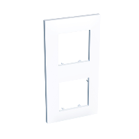 Schneider Electric. Altira - cover frame - 2 gangs vertical - polar white - 57 mm - Altira - ALB44653