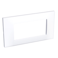 Schneider Electric. Altira - cover frame - 2 inserts 1 gang horizontal - polar white - Altira - ALB44654