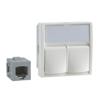 Schneider Electric. РОЗЕТКА ТЕЛЕФОННАЯ LEXCOM 6 КОНТ 2XRJ12 - Altira - ALB45314
