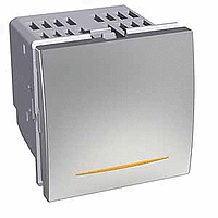 Schneider Electric. ДИММЕР НАЖИМНОЙ УНИВЕР.0-350W/VA МЕТАЛЛ - Altira - ALB46190