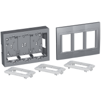 Schneider Electric. Altira - surface concentration box - 3 x 2 func 45x45 - depth 45mm - aluminium - Altira - ALB46456N