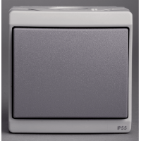Schneider Electric. Кнопочный выключатель, о/у, серый, в сборе IP55 - Mureva - ENN35826